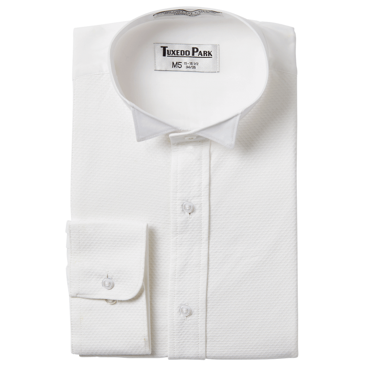 White Pique Wingtip Shirt FriarTux