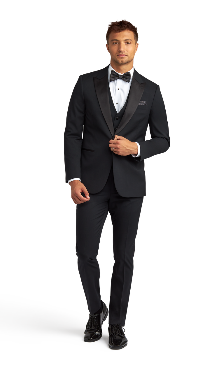 Black Peak Lapel Performance Tuxedo