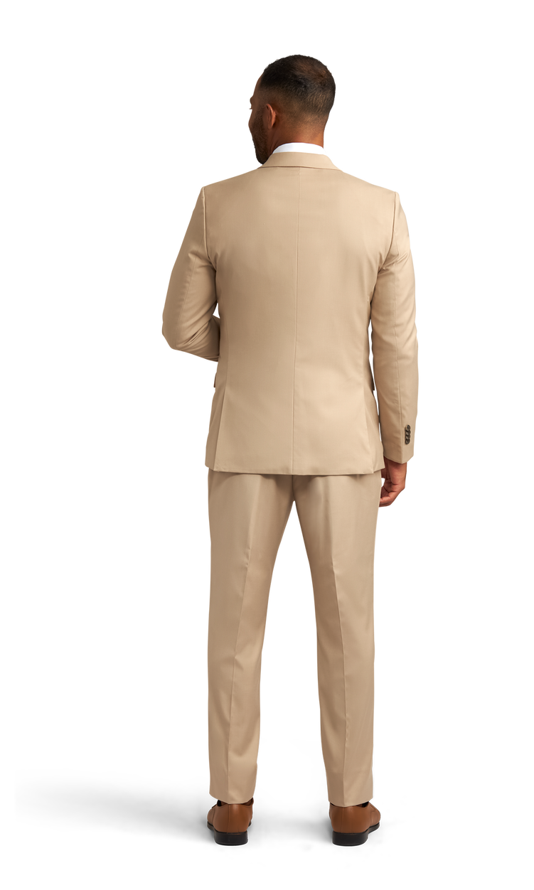 Khaki Stretch Suit Separates image number 3