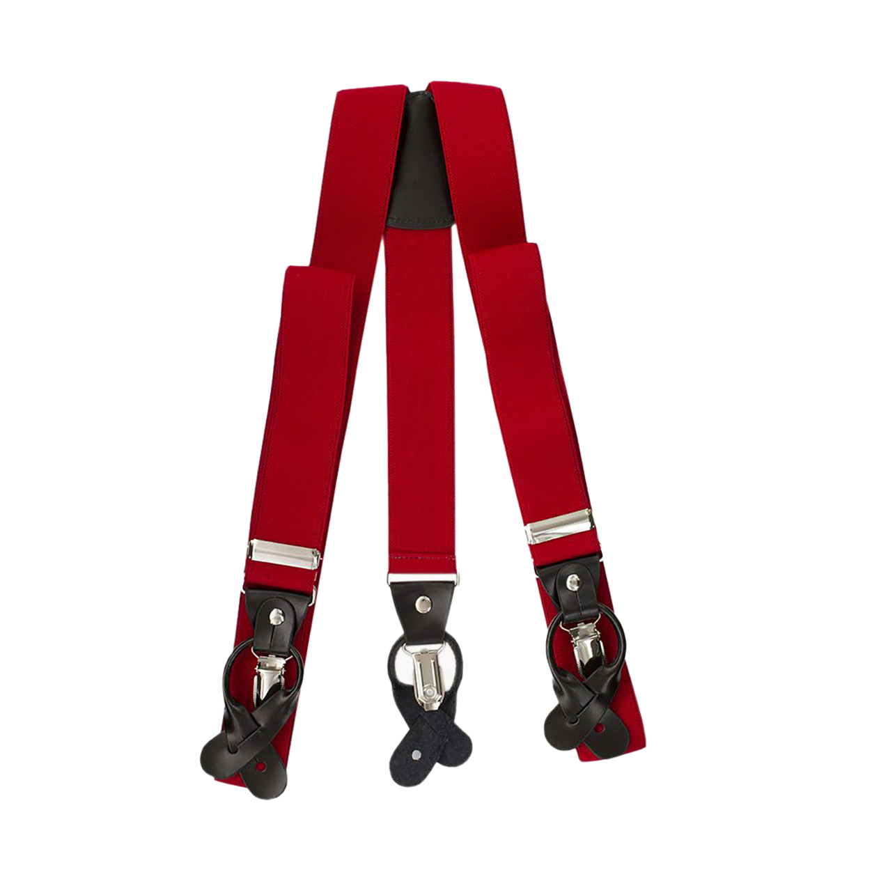 Red Button And Clip Suspenders image number 1