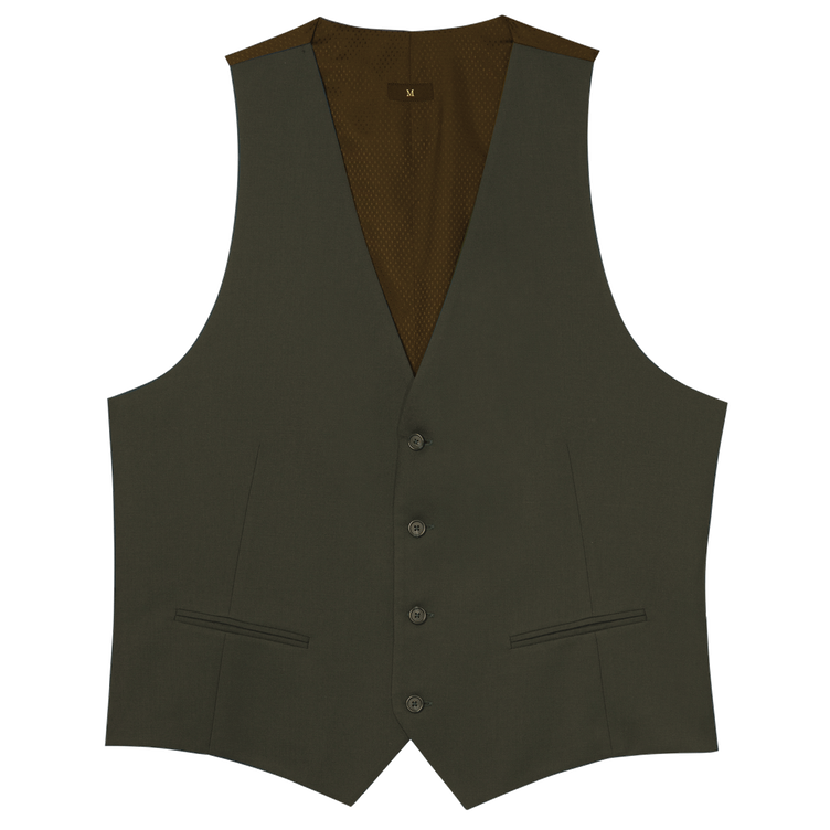 Olive Suit Vest