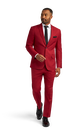 Red Stretch Suit Separates image number 1