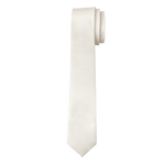 Pearl White Textured Long Tie