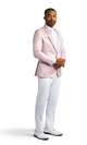 Light Pink Paisley Shawl Lapel Coat image number 4