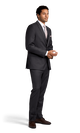 Charcoal Stretch Suit Separates