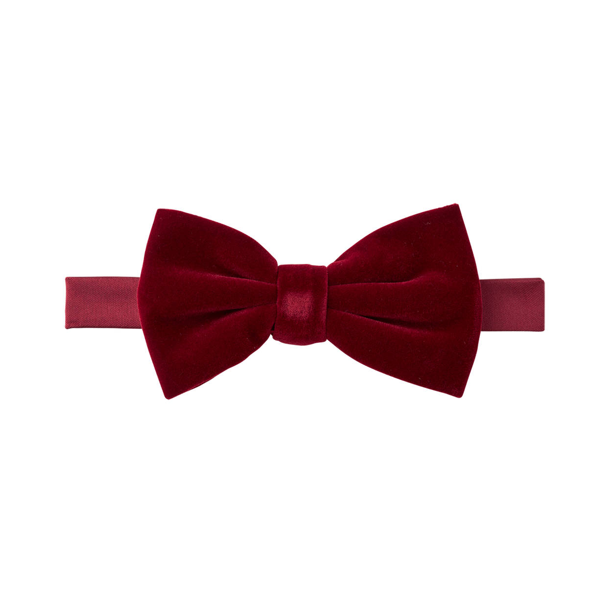 Burgundy Velvet Bow Tie