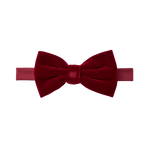 Burgundy Velvet Bow Tie