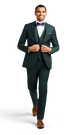 Green Stretch Suit Separates image number 1