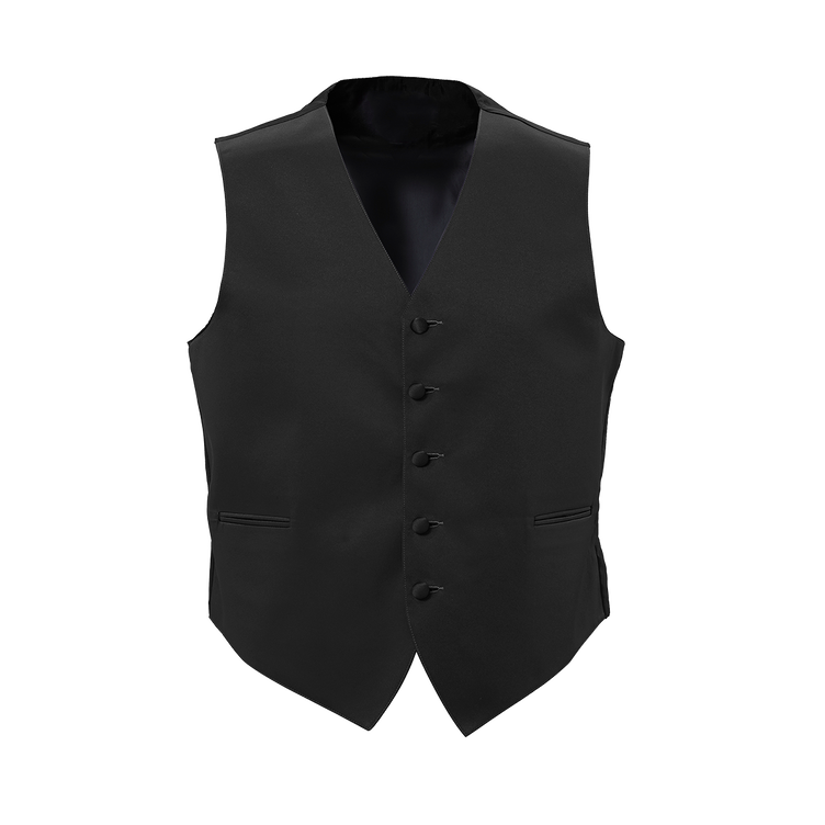 Black Satin Vest