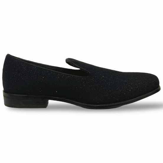 Black Sparkle Slip on Shoe