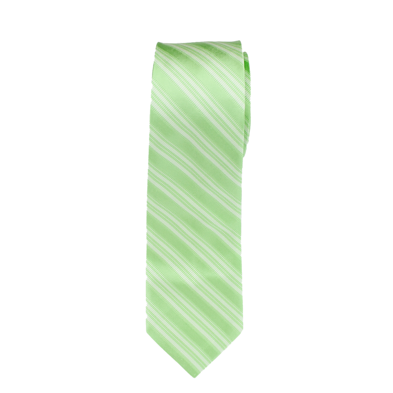 Mint Green Striped Long Tie image number 1