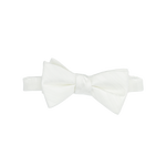 White Striped Bow Tie