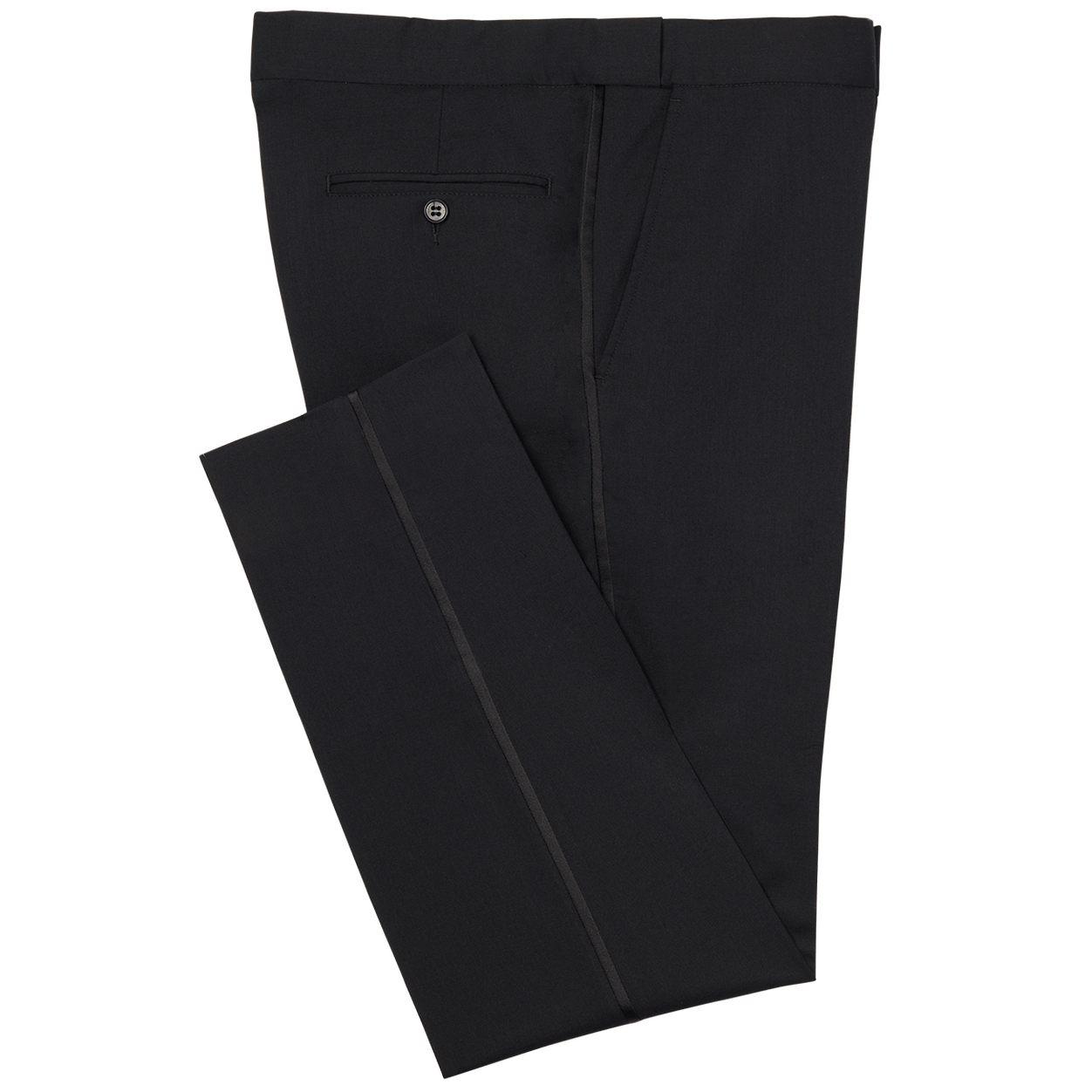 Black Stretch Tuxedo Separates Pants image number 1