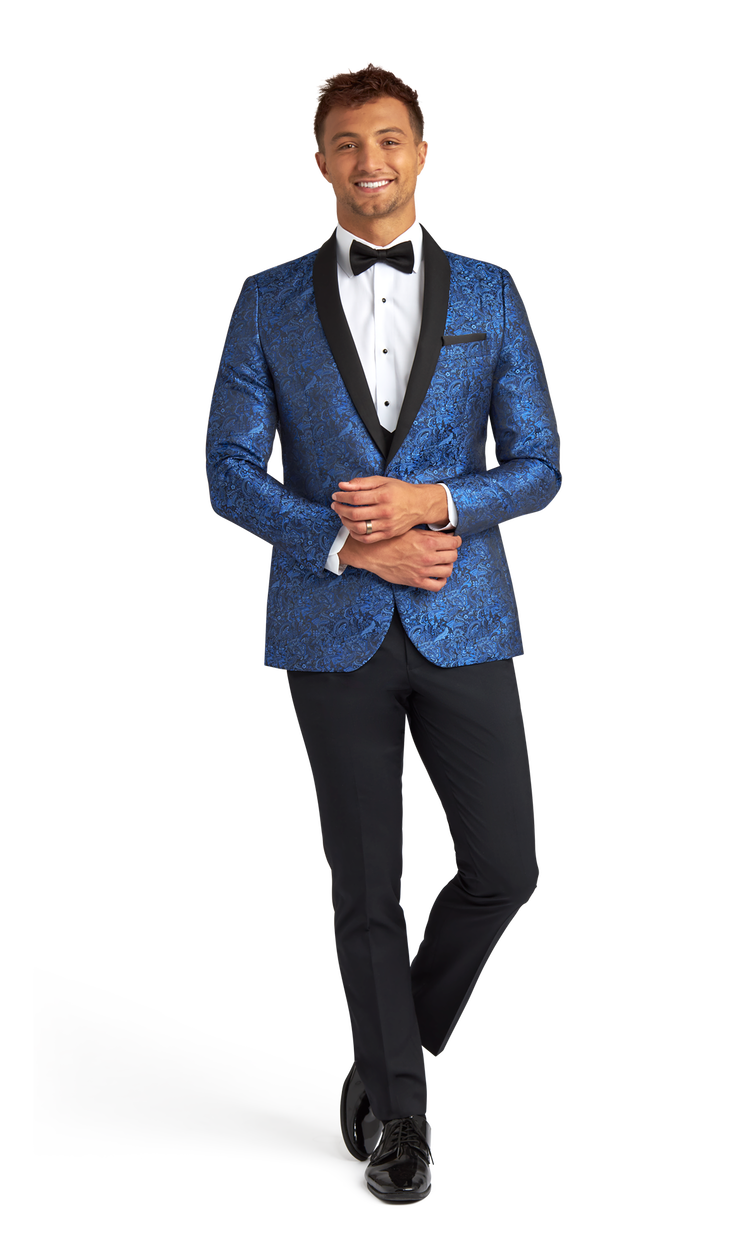 Royal blue dress coat on sale