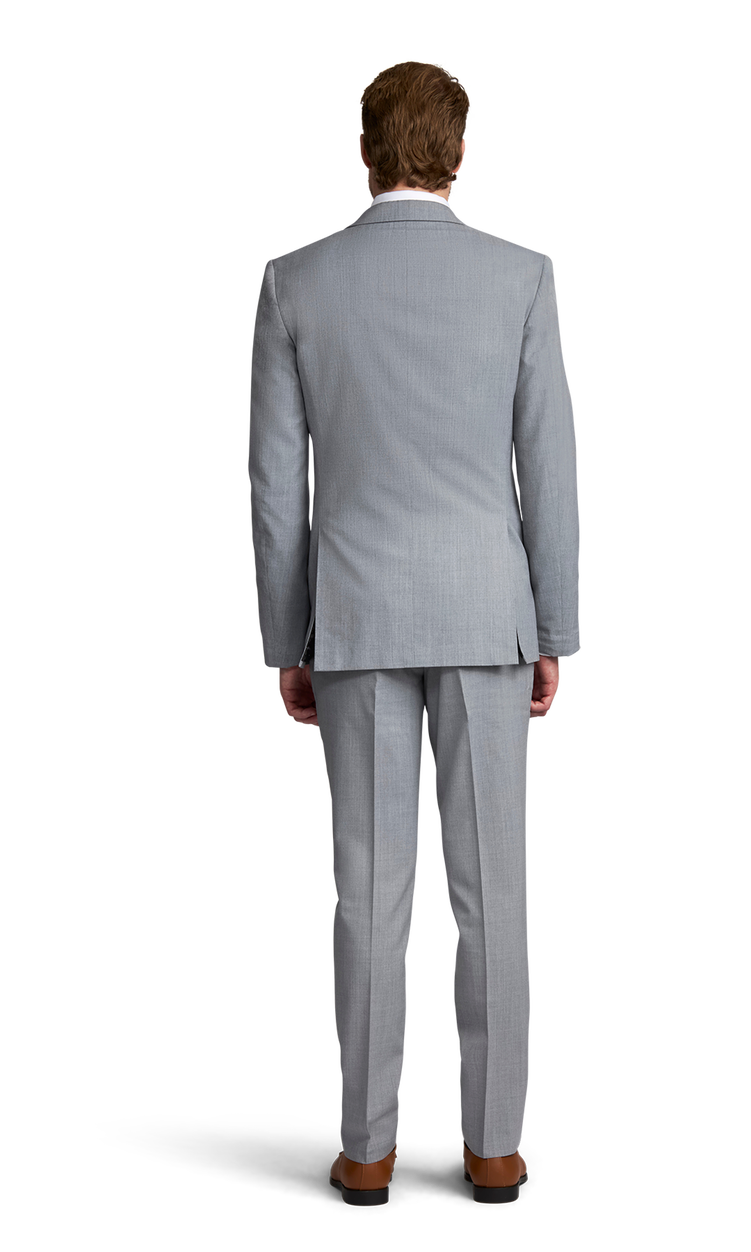 President Collection - Blue Shiny Sharkskin 2 Piece 2 Button