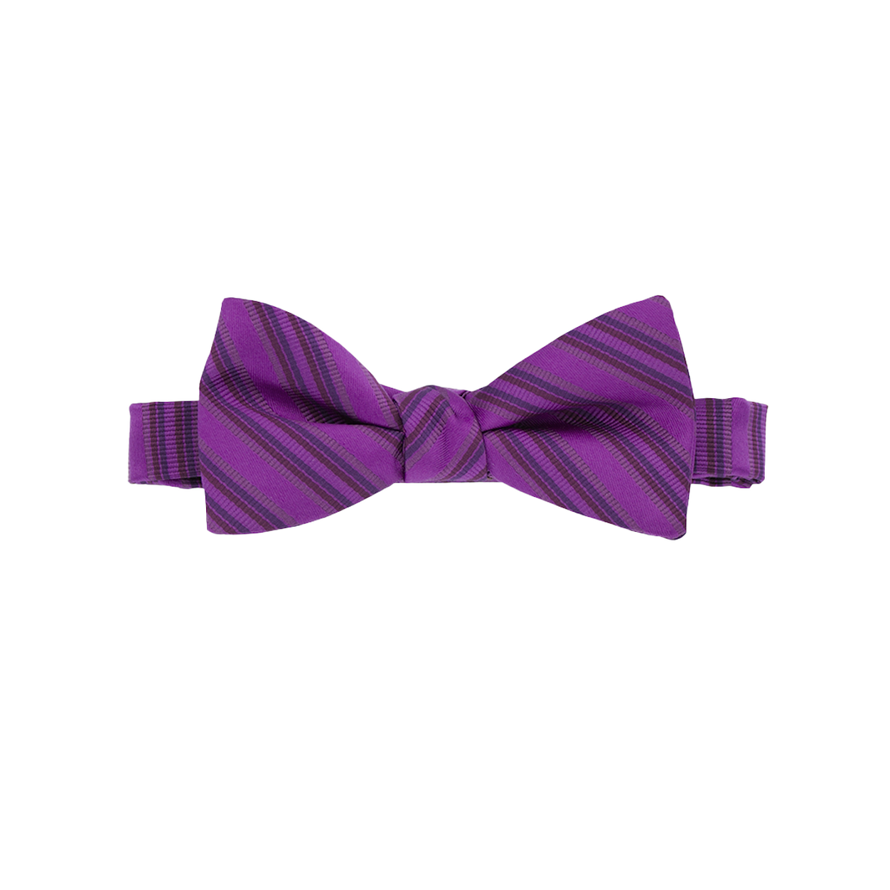 Persian Plum Striped Bow Tie image number 1
