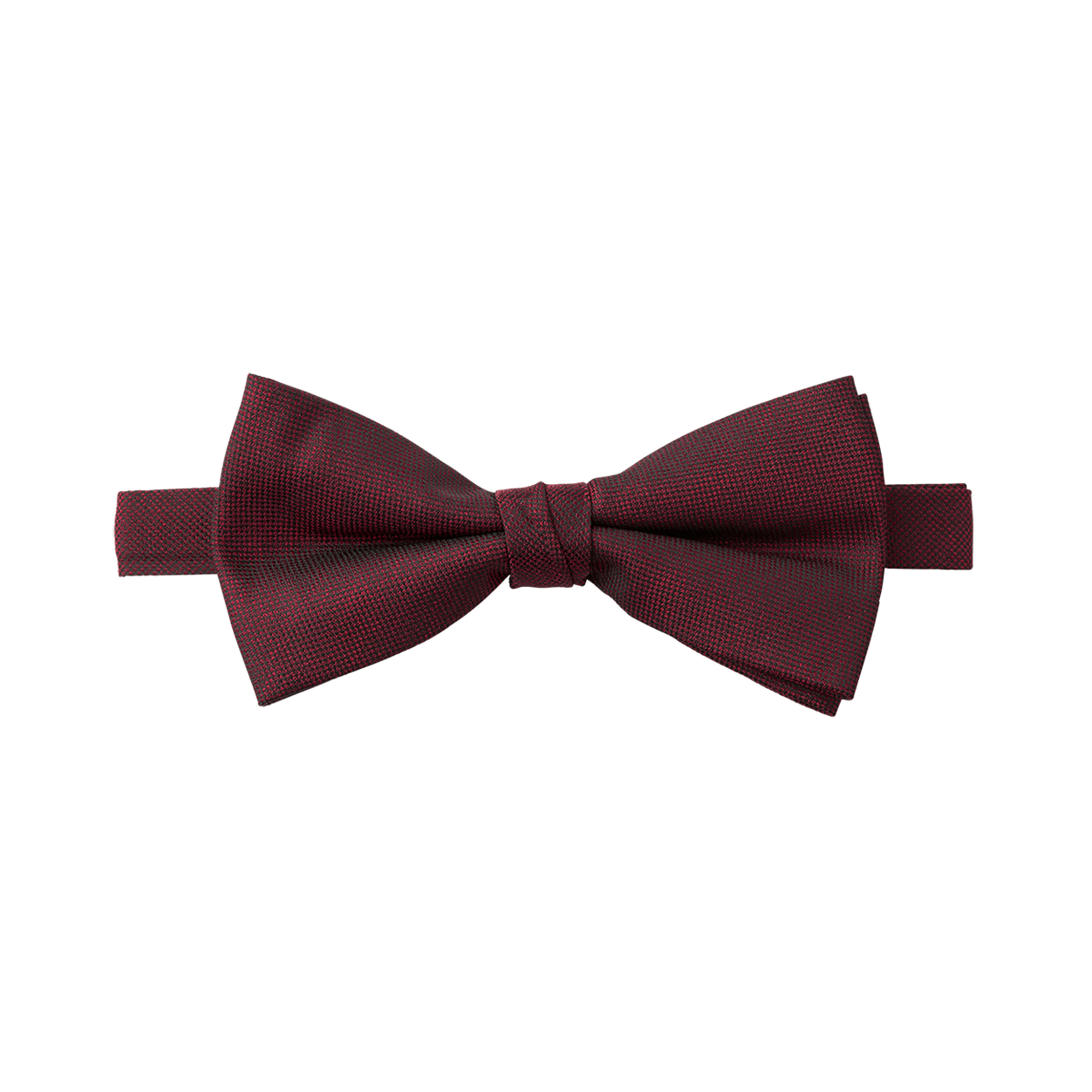 Burgundy Textured Bow Tie