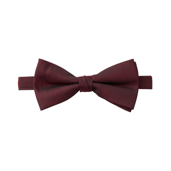 Burgundy Textured Bow Tie
