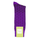 Plum Purple With Black Dot Socks image number 1