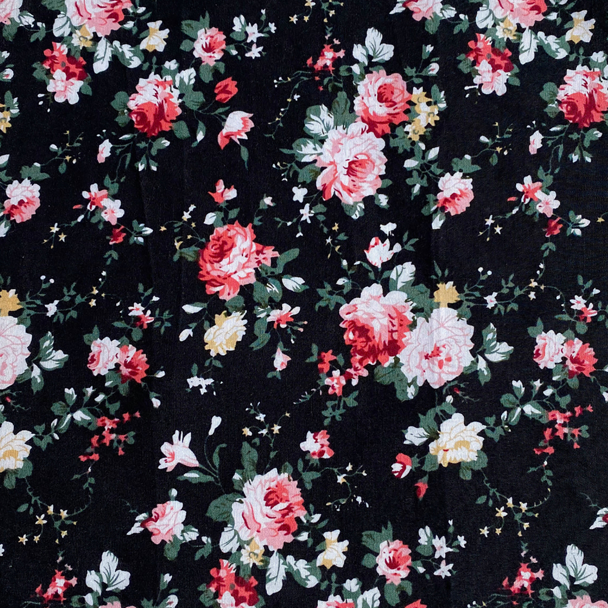 Black Floral Pocket Square image number 1