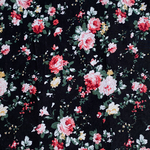 Black Floral Pocket Square image number 1