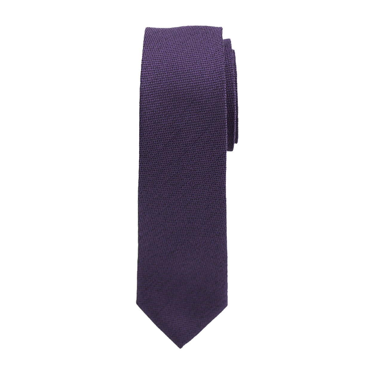 Eggplant Matte Long Tie image number 1
