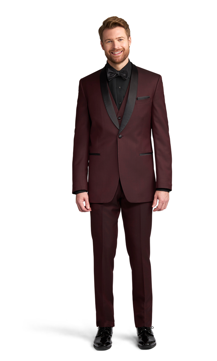 Burgundy dinner suit on sale