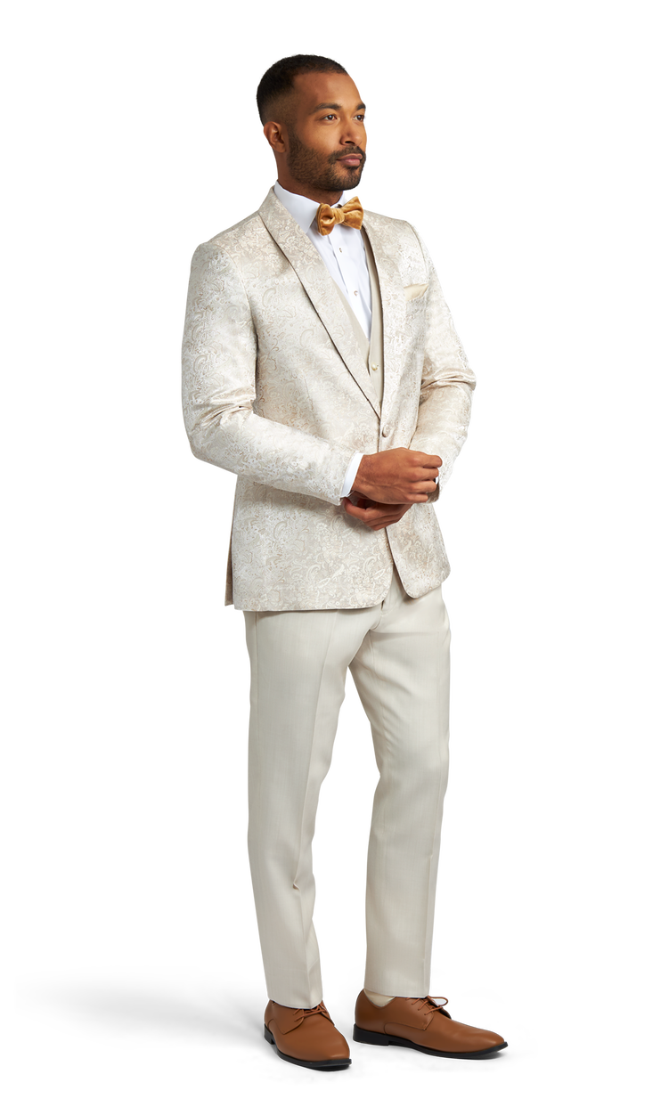Ivory Paisley Dillon Tuxedo image number 2