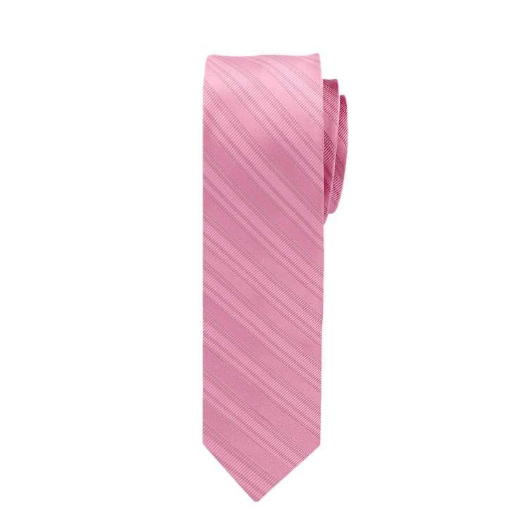 Rose Petal Striped Satin Necktie Rose Petal Striped Satin Necktie