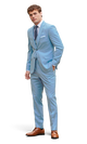 Oxford Blue Stretch Suit Separates image number 2