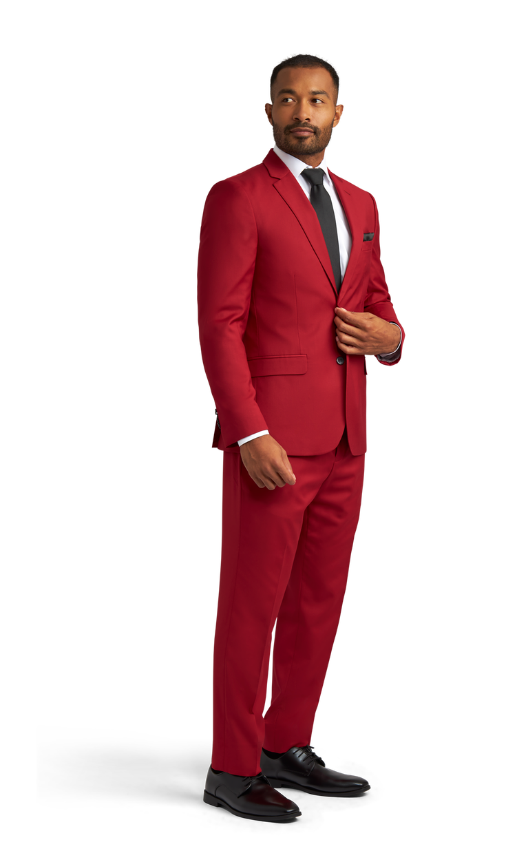 Red Stretch Suit Separates image number 3