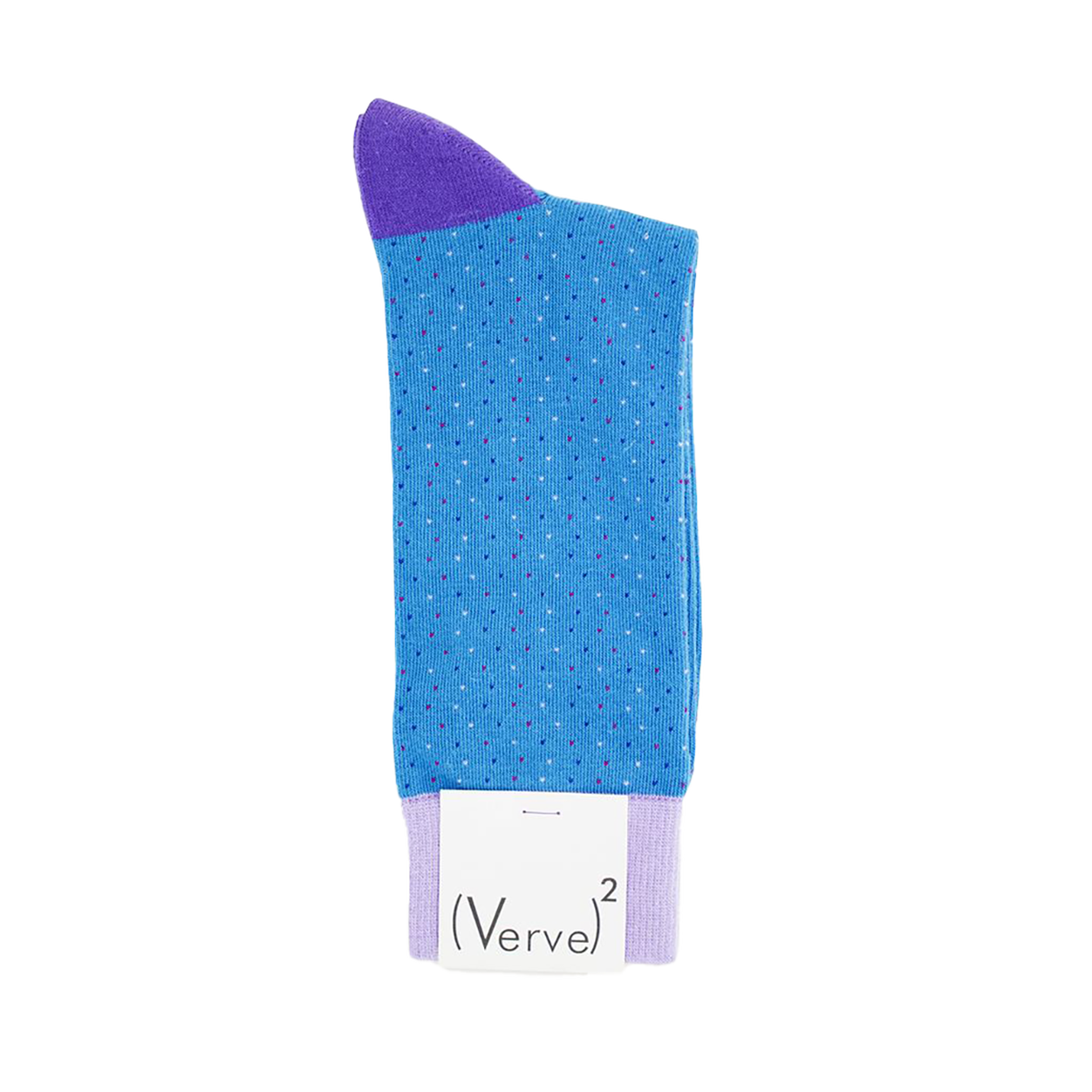 Turquoise With Lavender Dot Socks image number 1