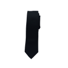Black with White Dot Long Tie