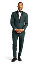 Green Stretch Shawl Lapel Tuxedo Separates image number 2