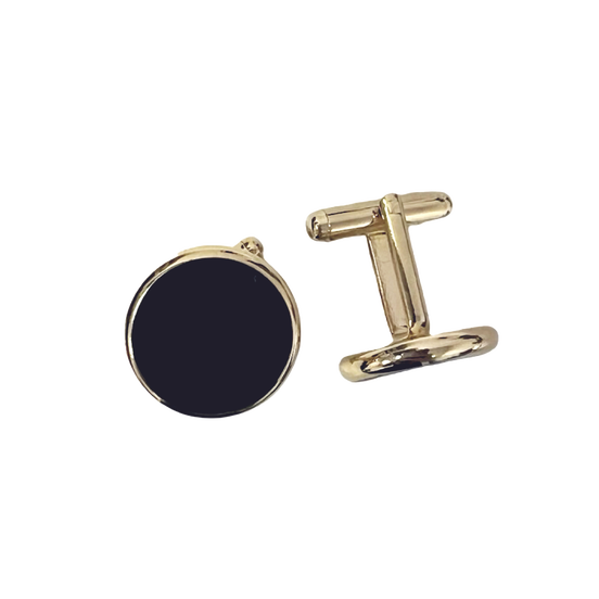 Black and Gold Cufflinks