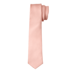 Blush Pink Satin Long Tie image number 1