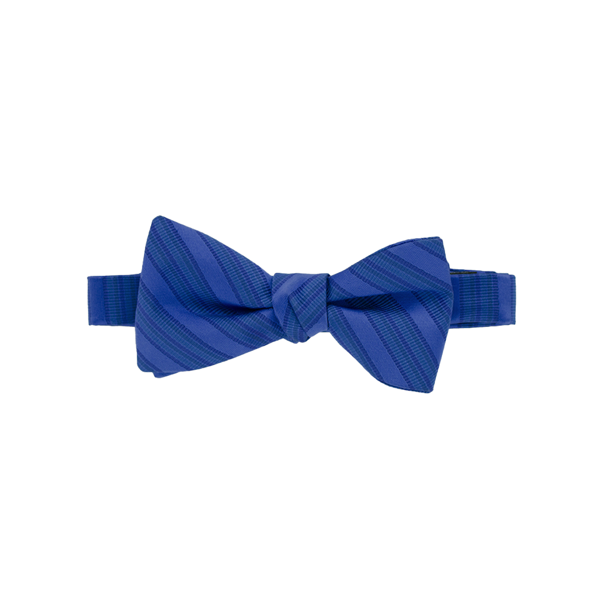Royal Blue Striped Bow Tie