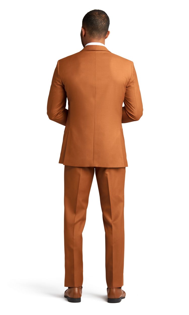 Dark Caramel Stretch Suit Separates image number 3