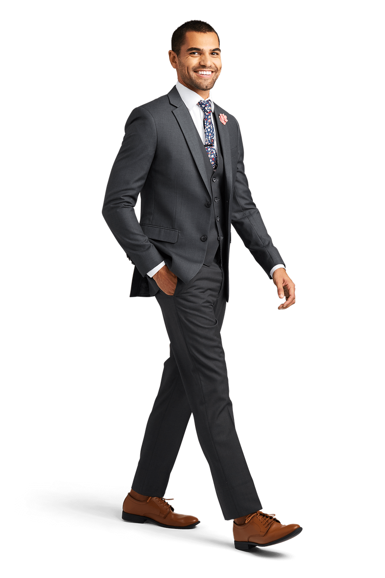 Charcoal Stretch Suit Separates image number 4
