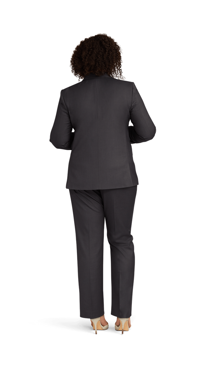 Women's Charcoal Stretch Suit Separates  image number 3