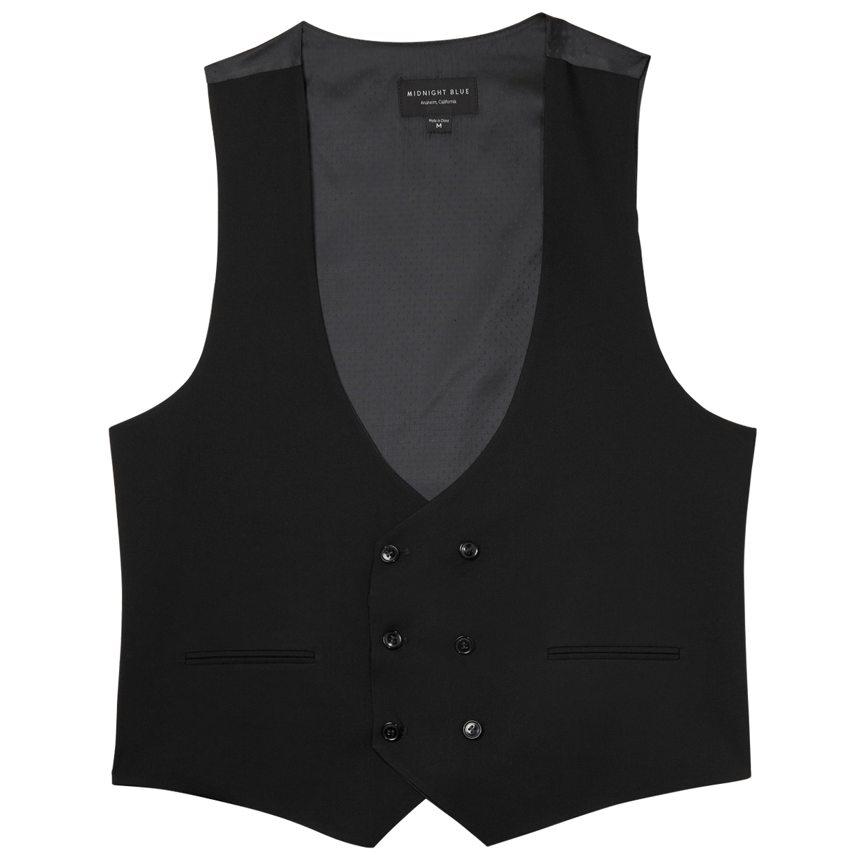 Mens black wool vest clearance