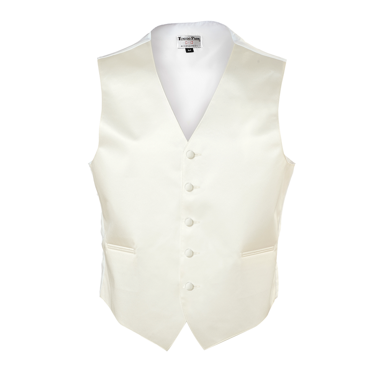 Ivory Satin Vest image number 1