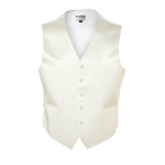 Ivory Satin Vest image number 1