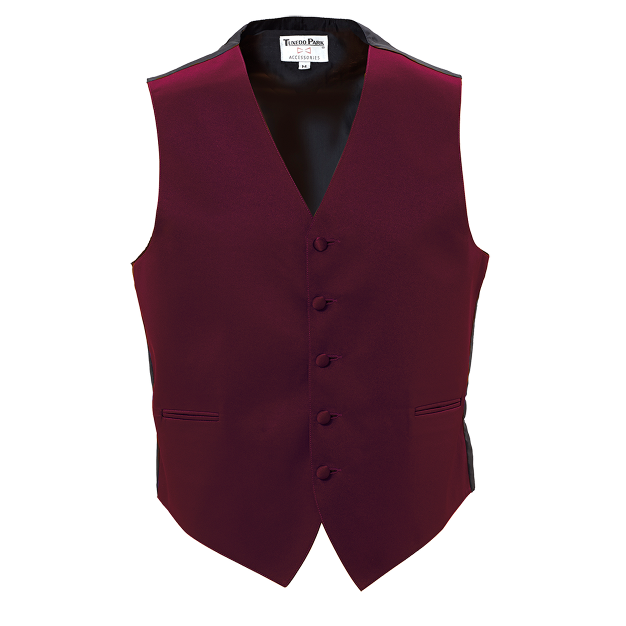 Burgundy Satin Vest