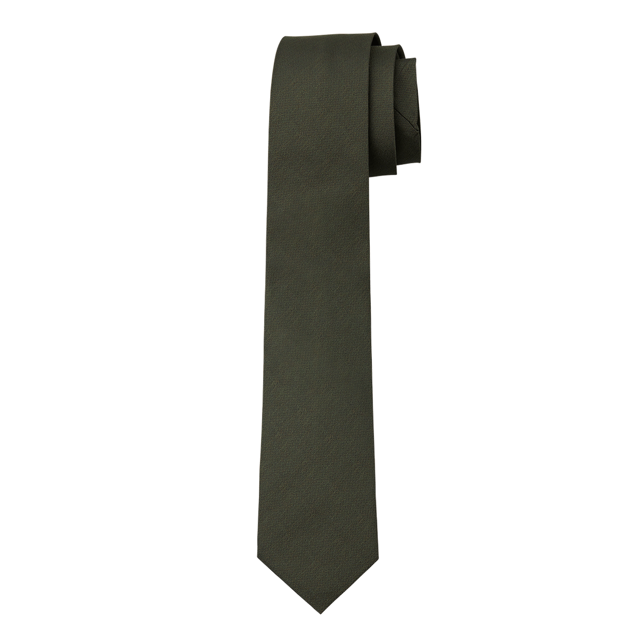 Olive Textured Long Tie