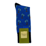 Royal Blue Palm Tree Socks image number 1