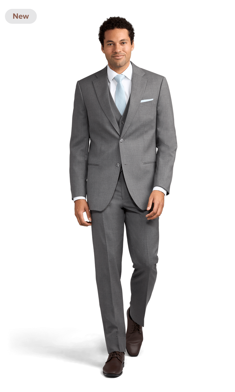 Grey Milano Suit by Stitch & Tie