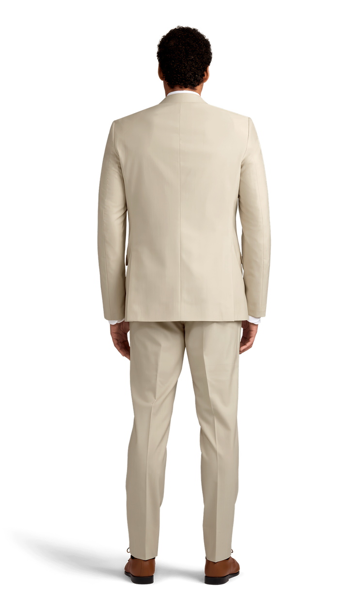 Michael Kors Tan Performance Suit Back View