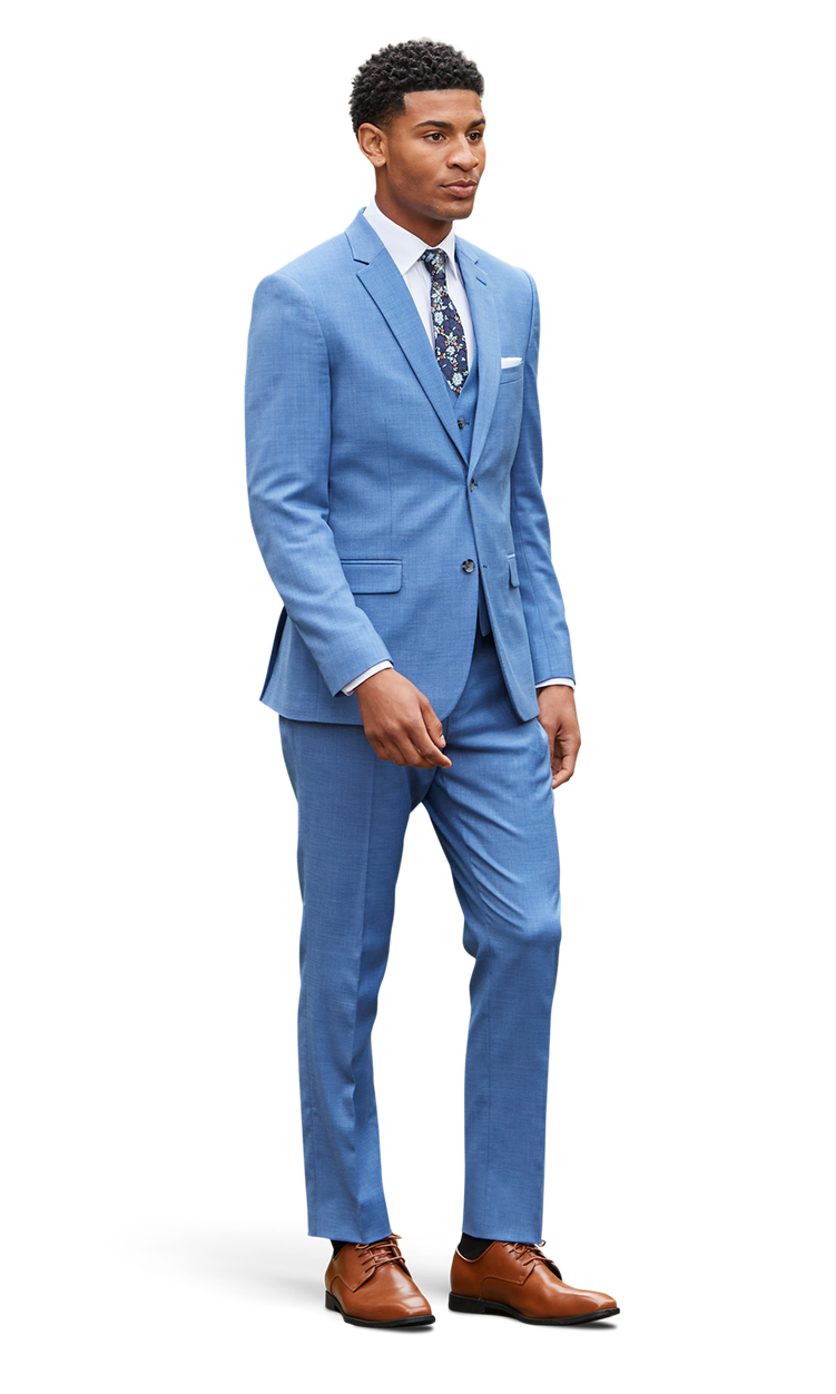 Marine Blue Stretch Suit Separates image number 2