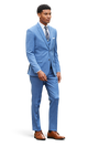 Marine Blue Stretch Suit Separates image number 2
